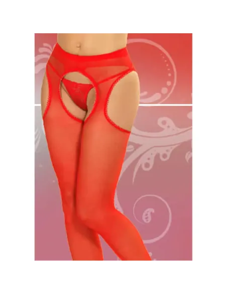 Panty portaligas lisa rojo | Malena | Medias