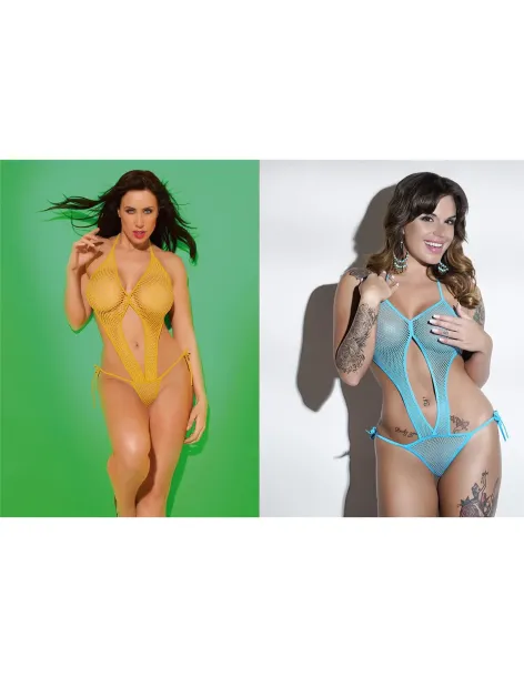 Trikini de red rojo | Malena | Bikinis y trikinis