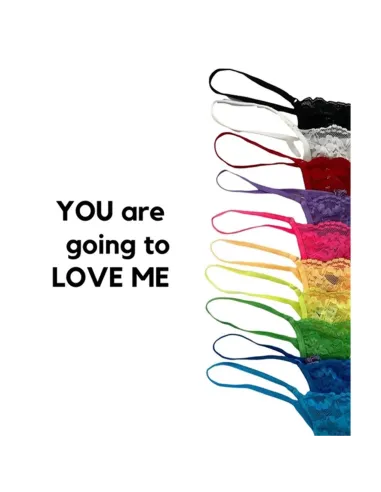 Tul elastizado y puntilla 02/90 negro | Mordisco | Tangas cola less