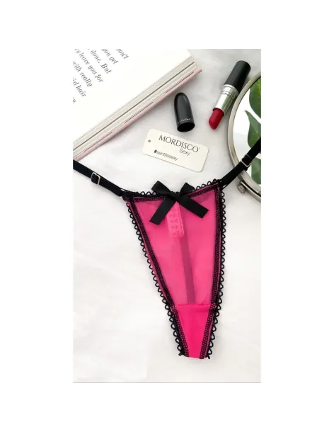 Basica- tul elastizado- string 02/90 negro | Mordisco | Tangas cola less