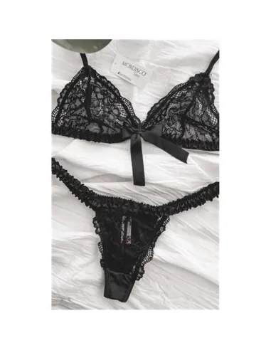 C. raso- triangulo sin aro de puntilla 02/90 blanco | Mordisco | Conjuntos