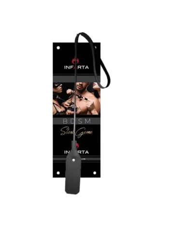 Fusta chica eco cuero negro | Infarta fetish | Látigos y palmetas