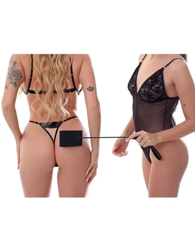 Palmeta chica eco cuero negro | Infarta fetish | Látigos y palmetas