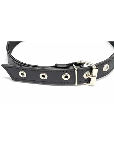 Mordaza con argolla de 4cm - eco cuero negro | Infarta fetish | Mordazas