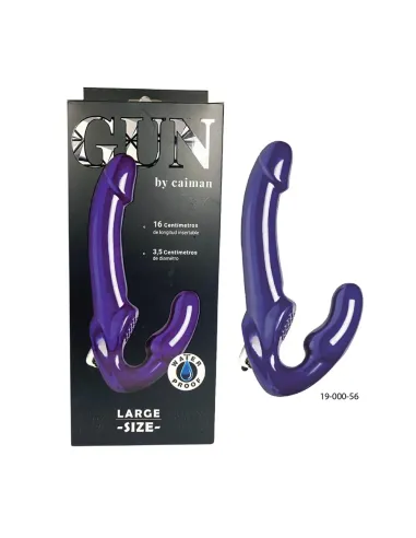 Gun micro vibro large azul | Caiman | Strap on - cinturones