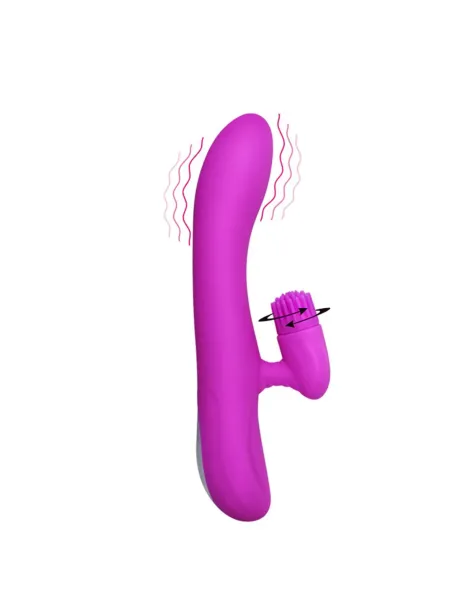 Vibrador cris clitoris rotativo 11 funciones silicona usb recargable | Pretty love | Rotadores