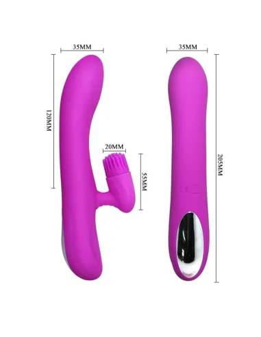 Vibrador cris clitoris rotativo 11 funciones silicona usb recargable | Pretty love | Rotadores