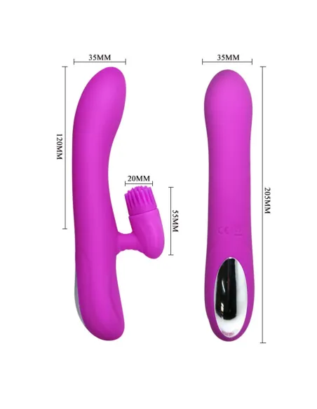 Vibrador cris clitoris rotativo 11 funciones silicona usb recargable | Pretty love | Rotadores