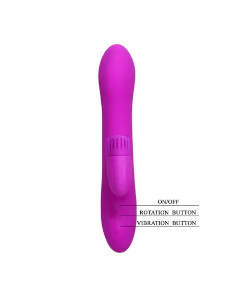 Vibrador cris clitoris rotativo 11 funciones silicona usb recargable | Pretty love | Rotadores