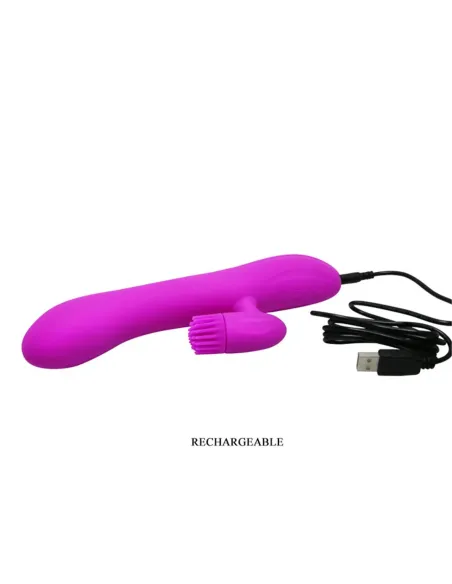 Vibrador cris clitoris rotativo 11 funciones silicona usb recargable | Pretty love | Rotadores