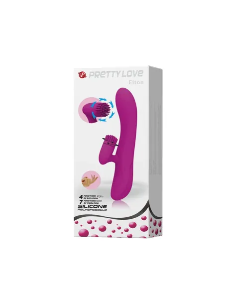 Vibrador cris clitoris rotativo 11 funciones silicona usb recargable | Pretty love | Rotadores