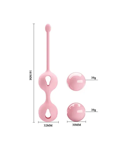 Bolas vaginales kegel rosa silicona | Pretty love | Bolas y huevos vaginales