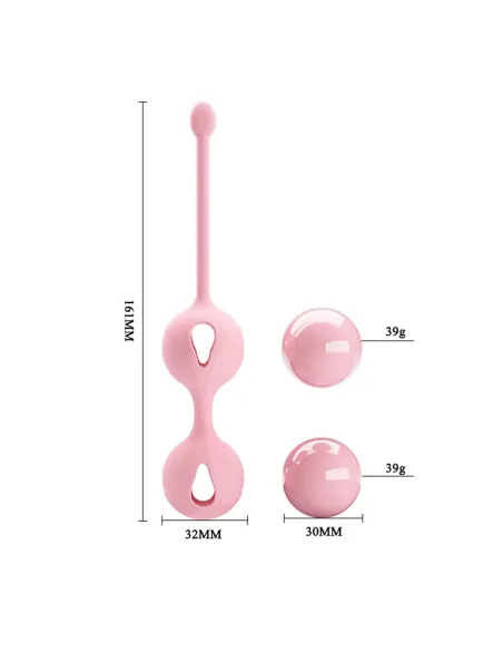 Bolas vaginales kegel rosa silicona | Pretty love | Bolas y huevos vaginales