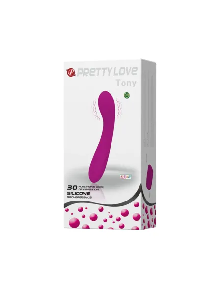 Vibrador tony 30 funciones recargable usb silicona | Pretty love | Vibradores