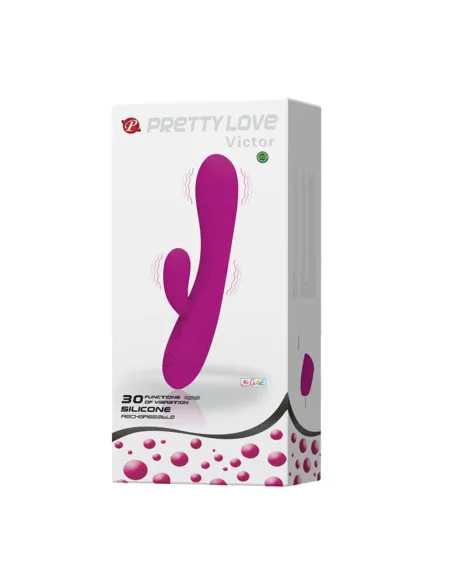 Vibrador victor 30 funciones recargable usb silicona | Pretty love | Punto g