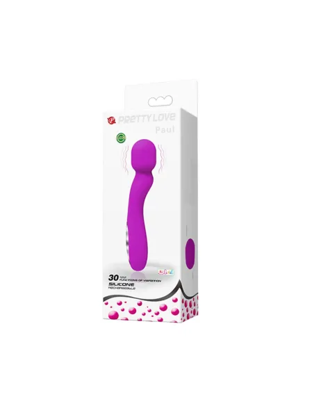 Vibrador masajeador paul recargable usb silicona | Pretty love | Masajeadores