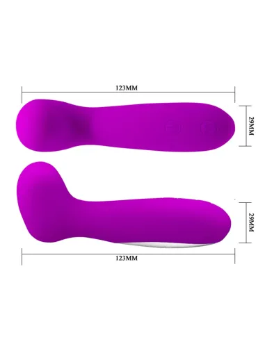 Vibrador hiram 30 funciones silicona recargable usb | Pretty love | Vibradores