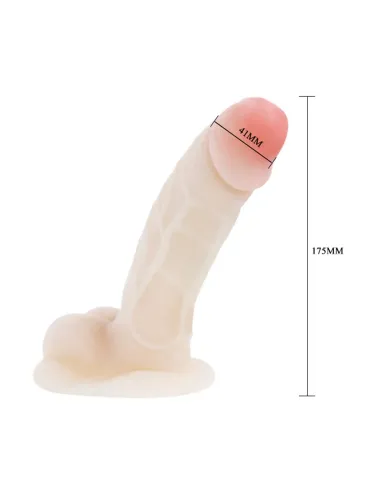 Vibrador consolador realistico testiculos multifuncion 17,5cm x 4cm kucool | Baile | Vibradores