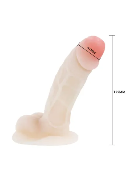 Vibrador consolador realistico testiculos multifuncion 17,5cm x 4cm kucool | Baile | Vibradores