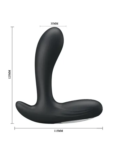 Consolador plug anal backie usb recargable 30 funciones 12cm x 3,5cm | Pretty love | Vibradores