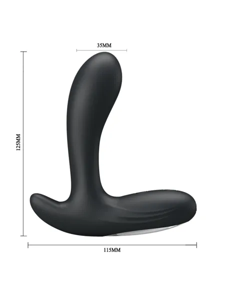 Consolador plug anal backie usb recargable 30 funciones 12cm x 3,5cm | Pretty love | Vibradores