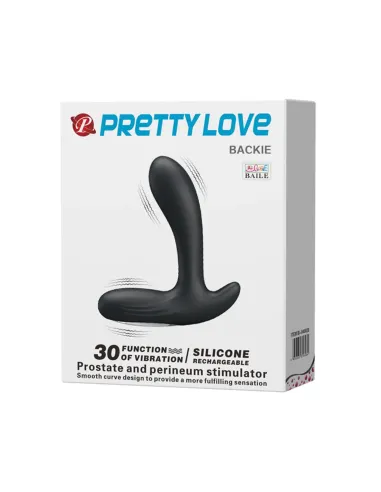 Consolador plug anal backie usb recargable 30 funciones 12cm x 3,5cm | Pretty love | Vibradores