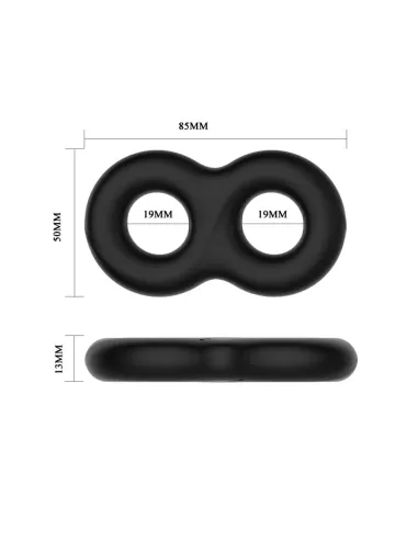 Anillo doble silicona 8,5cmx 1,3cm | Crazy bull | Anillos