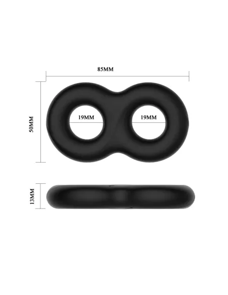 Anillo doble silicona 8,5cmx 1,3cm | Crazy bull | Anillos