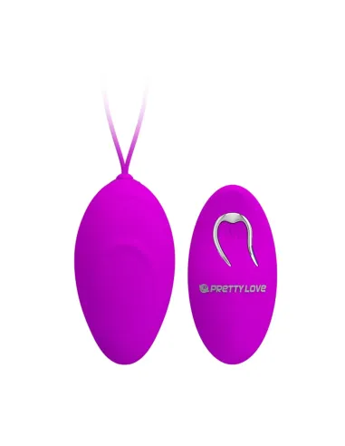 Vibrador huevo inalambrico control remoto 12 func 8cm x 4cm | Pretty love | Bolas y huevos vaginales