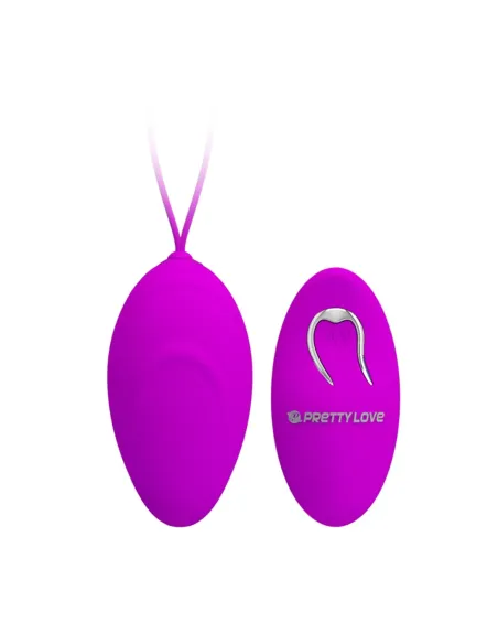 Vibrador huevo inalambrico control remoto 12 func 8cm x 4cm | Pretty love | Bolas y huevos vaginales