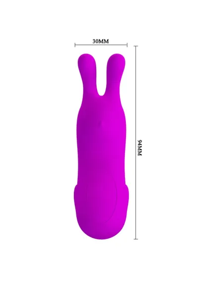 Vibrador recargable finger bunny 7 func usb 10cm x 3cm | Pretty love | Estimuladores clítoris