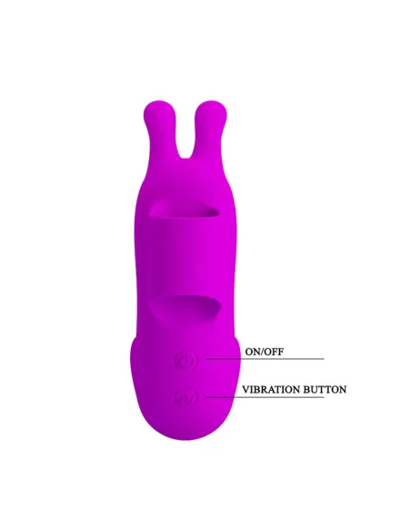 Vibrador recargable finger bunny 7 func usb 10cm x 3cm | Pretty love | Estimuladores clítoris