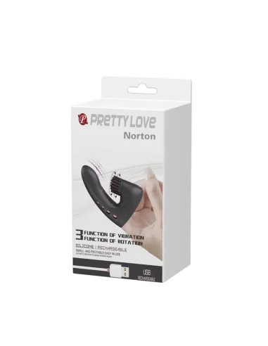 Vibrador dedo norton rotador recargable usb multifuncion | Pretty love | Para dedo