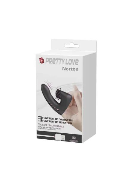 Vibrador dedo norton rotador recargable usb multifuncion | Pretty love | Para dedo