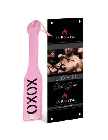Palmeta xoxo rosa | Infarta fetish | Látigos y palmetas