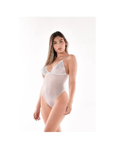 Body de tul y encaje blanco | Malena | Bodies