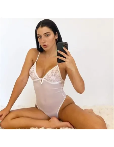 Body de tul y encaje blanco | Malena | Bodies