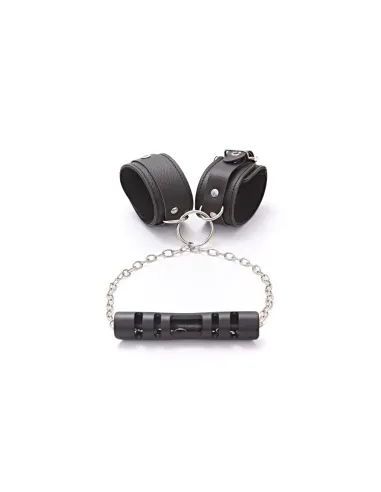 Esposas con mango tirador y cadena - eco-cuero negro | Infarta fetish | Esposas