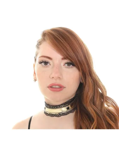 Collar choker urbano dorado | Infarta fetish | Accesorios y outfits