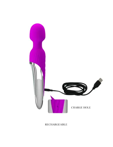 Vibrador masageador nathaniel recargable 26cm x 48cm | Pretty love | Masajeadores