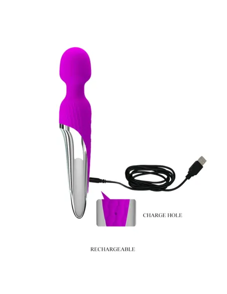Vibrador masageador nathaniel recargable 26cm x 48cm | Pretty love | Masajeadores
