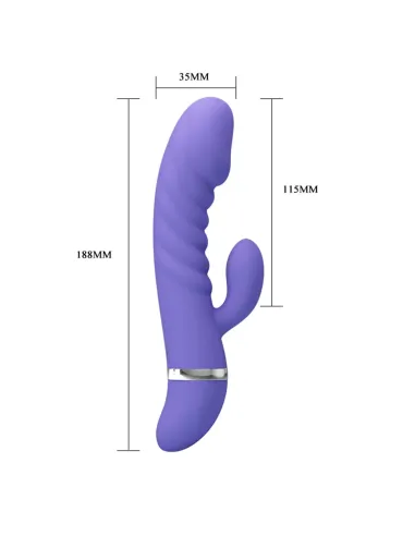 Vibrador tracy multifuncion silicona 19cm x 3.5cm | Pretty love | Rabbits