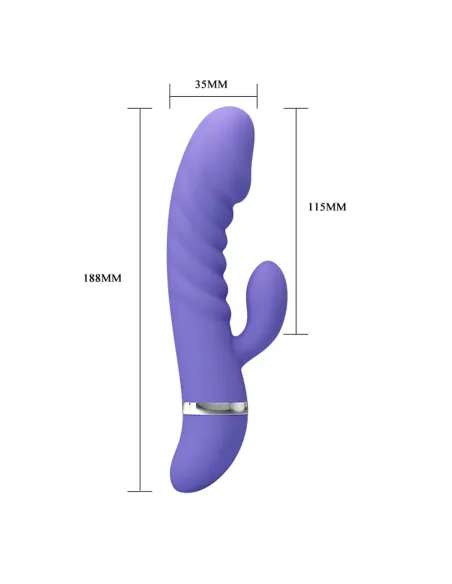 Vibrador tracy multifuncion silicona 19cm x 3.5cm | Pretty love | Rabbits