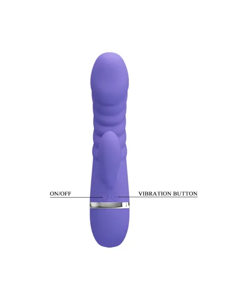 Vibrador tracy multifuncion silicona 19cm x 3.5cm | Pretty love | Rabbits