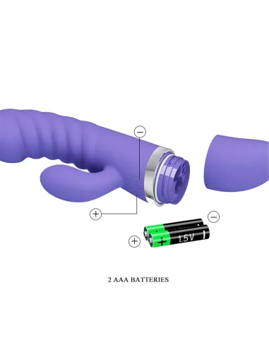 Vibrador tracy multifuncion silicona 19cm x 3.5cm | Pretty love | Rabbits