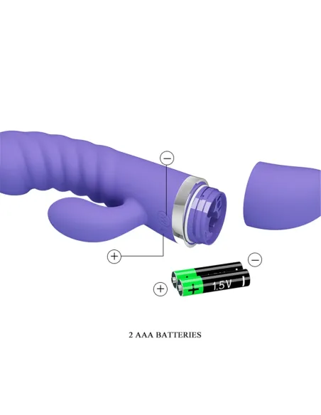 Vibrador tracy multifuncion silicona 19cm x 3.5cm | Pretty love | Rabbits