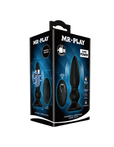 Vibrador anal recargable control remoto silicona 12,5cm x 3,3cm | Mr play | Vibradores