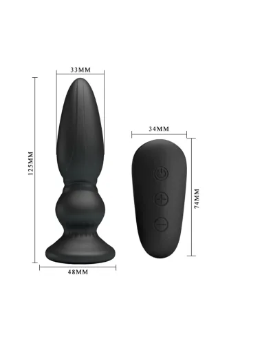 Vibrador anal recargable control remoto silicona 12,5cm x 3,3cm | Mr play | Vibradores