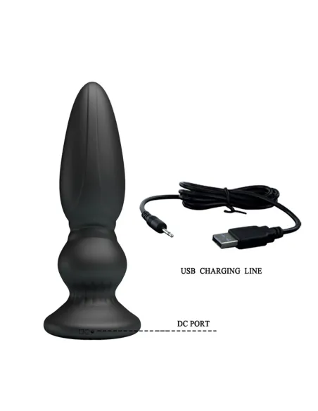 Vibrador anal recargable control remoto silicona 12,5cm x 3,3cm | Mr play | Vibradores