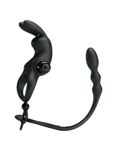 Anillo vibrador varita anal silicona 10 funciones | Pretty love | Anillos